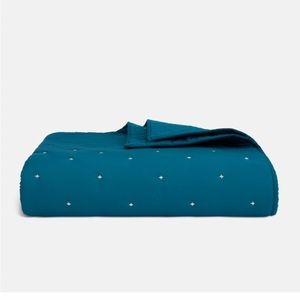 NIB Brooklinen Lightweight Teal Quilt